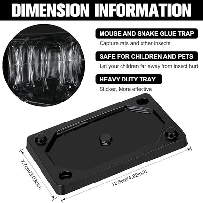 Qualirey 32 Pieces Mouse and Insect Glue Traps Baited Sticky Plastic Boards for House Rodents Heavier Adhesive Traps with Nontoxic Glue for Insects, Ready to Use, Pet Children Safe