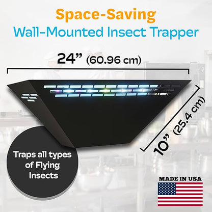 Gardner WS-85 Indoor Fly Trap with Proprietary LED, Decorative Wall Sconce Fly Light -40,000 Hour Rated Bulb, No Zap and Smell, Built to Last for Restaurants and Cafes, Made in USA for Commercial Use