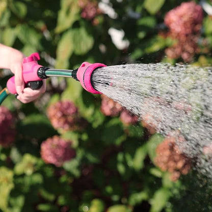 65103-AMZ Sprout 8-Pattern 15" Watering Wand and QuickConnect Product Adapter Amazon Bundle, Raspberry Red