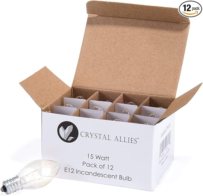 EFP Replacement Bulb for The Sticky Dome Flea Trap | 15 Watt, 120 Volt Dimmable Bulb with a Screw-in Base - Includes 12 Bulbs