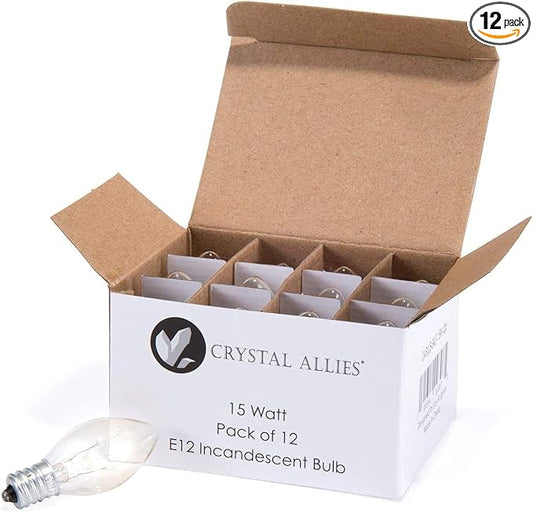 EFP Replacement Bulb for The Sticky Dome Flea Trap | 15 Watt, 120 Volt Dimmable Bulb with a Screw-in Base - Includes 12 Bulbs