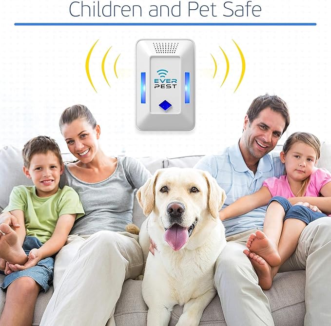 Ultrasonic Pest Control Repeller (2-Pack) Plug in Flea Rat Roach Mosquito Cockroaches Rodent Spider Scorpion Fruit Fly Insect Indoor Plug Repellent