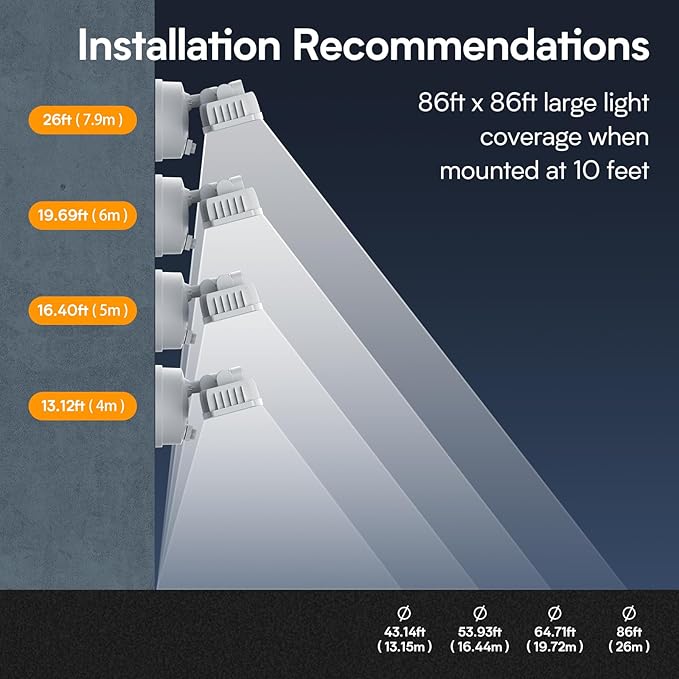 Onforu 120W 12000LM Dusk to Dawn Outdoor Lighting,5 Heads Flood Lights Outdoor,6500K Super Bright Outdoor Lighting,IP66 Waterproof Hardwired LED Security Lights for Garage,Yard,Outside