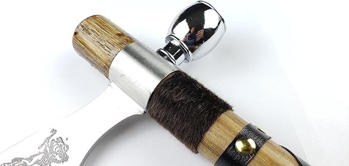 PS 19" Tomahawk Axe Hatchet with Pipe Function. for Camping, Home Decoration, Outdoor Sports Uses