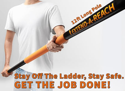 48-144" Telescoping Pole with Tree Pruner Extendable for Tree Trimming // Manual Pole Saws for Tree Trimming // Long Tree Trimmer with Telescopic Extension Pole // The Ultimate Tree Pruning Pole Saw
