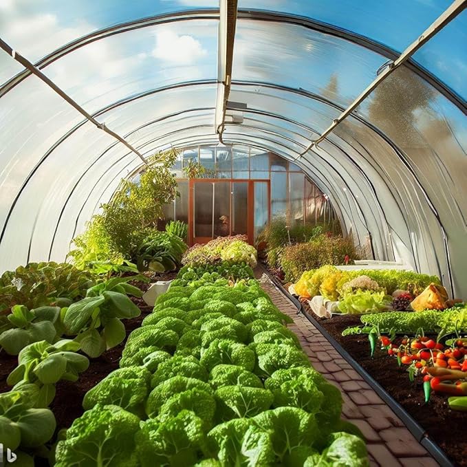 SUNVIEW Greenhouse Clear Plastic Film Polyethylene Covering Gt4 Year 6 Mil 12ft. X 25ft.