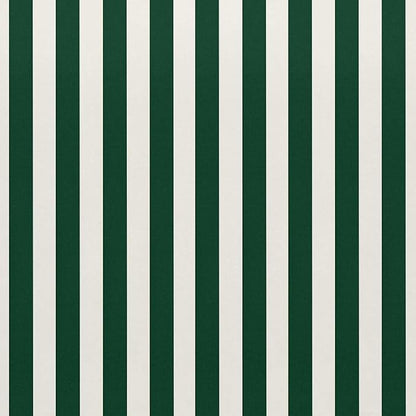 RSH DECOR: Deep Seating Cushion with Pillow Back | 24” x 27” Seat | All-Weather Spun Fabric | Water and Fade-Resistant | Outdoor Chair Cushion Set for Patio Furniture | Hunter Green & White Stripe