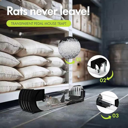 Humane Mouse Traps, 12.2 inches Enlarged No Kill Rat Live Traps 2 Pack for Chipmunks, Reusable Catch and Release Mice, Pet and Children Friendly Mouse Trap That Work