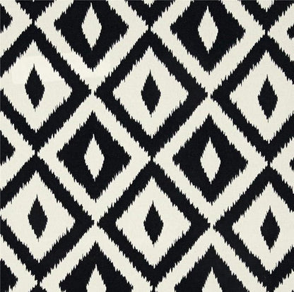 RSH DECOR: Deep Seating Cushion with Pillow Back | 23” x 26” Seat | All-Weather Spun Fabric | Water and Fade-Resistant | Outdoor Chair Cushion Set for Patio Furniture | Black & White Aztec