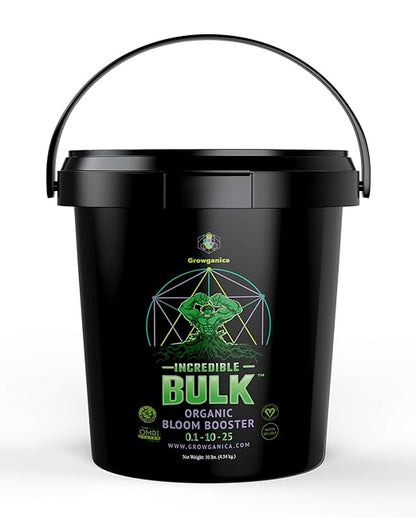 Organic Bloom Booster, Incredible Bulk 0.1-10-25. Natural Plant Food (10lb)