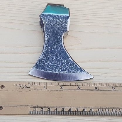 Steel Craft, ESTWING SPORTSMAN'S Hatchet Custom Hand Made HIGH Carbon Tomahawk Viking Axe Head with Leather Sheath, R-A H 006