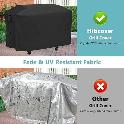 Grill Cover for Nexgrill Daytona 720-1057 3-Burner Griddle, 60 Inch Waterproof Outdoor BBQ Griddle Cover - 60 x 28 x 34 Inch