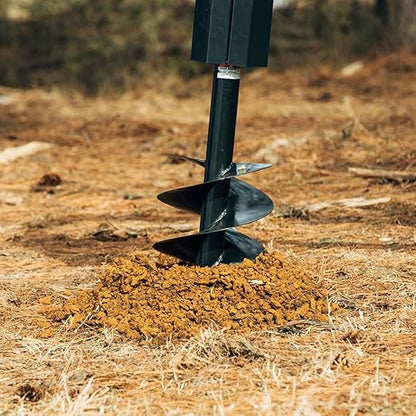 Titan Attachments 9" Auger Bit for 3 Point Post Hole Digger, 24" Drilling Depth with Fishtail Point, HD Steel, Digging Bit Only