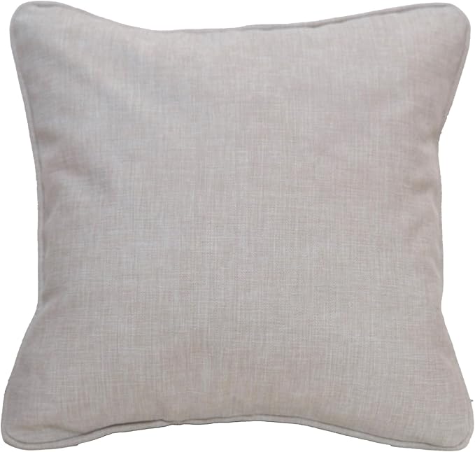 East Green 14 x 14 Waterproof Outdoor Pillow with Insert, Flax Tan - Premium Olefin Outdoor Accent Pillow for Patio Furniture