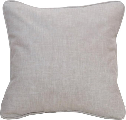 East Green 22 x 22 Waterproof Outdoor Pillow with Insert, Flax Tan - Premium Olefin Outdoor Accent Pillow for Patio Furniture