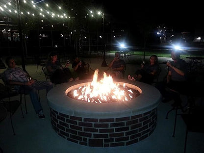 HPC Fire Match Light Fire Pit Kit (FPS36HC KIT), 36-Inch High Capacity, Natural Gas