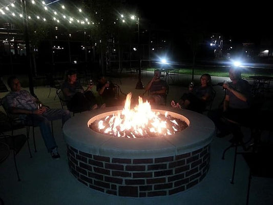 HPC Fire Match Light Fire Pit Kit (FPS36HC KIT), 36-Inch High Capacity, Natural Gas