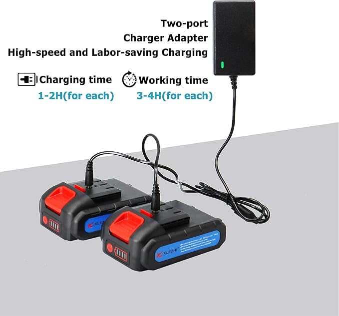 Professional Cordless Electric Pruning Shears with 2 PCS Backup Rechargeable 2Ah Lithium Battery Powered Tree Branch Pruner Branch Cutter, 30mm (1.2 Inch) Cutting Diameter