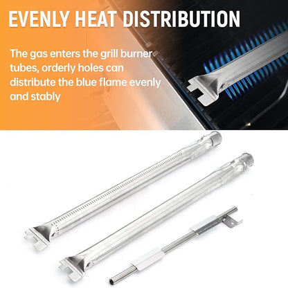 Spirit E-210 Grill Replacement Parts for Weber Spirit E-210 Grill Replacement Parts Spirit I & II 200 Series GS4 E210 S210 E220 Grill Parts, 7635 Flavorizer Bars 69785 Grill Burner, Porcelain Steel