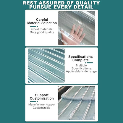 Plastic Roof Panels,Translucent Greenhouse Panel,Daylighting Roof Panels,Sturdy Panel,Cuts Easily,for Patio Garden Balcony etc.(35.43x59.06in)