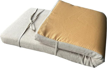 32 x 12 Inch Piano Bench Cushions for Indoor Furniture with Ties Non Slip Kitchen Dining Room Bench seat Cushion for Shoe Storage Ottoman Window Settee pad, Beige