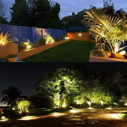 Led Landscape Light High Power 18W ,120V AC ,Warm White Waterproof Landscape Spotlights for Yard,Patio,Lawn, Wall, Flood,Driveway (2 Packs)