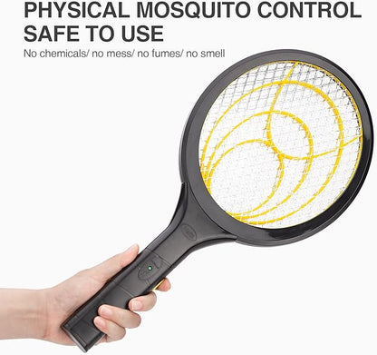 mafiti Fly Swatter Electric, Battery Powered Fly Killer Mosquito Zapper Bug Zapper Racket for Indoor Outdoor, Black