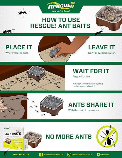 RESCUE! Ant Baits - 2 Pack - 8 Bait Stations