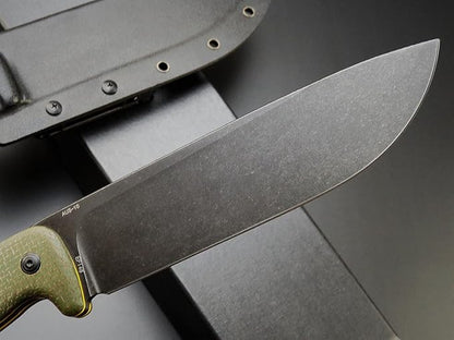 Eafengrow EF148 Fixed Blade Knife AUS-10 Steel Blade Micarta Handle Full Tang EDC Straight Knife for Hunting Camping Bushcraft