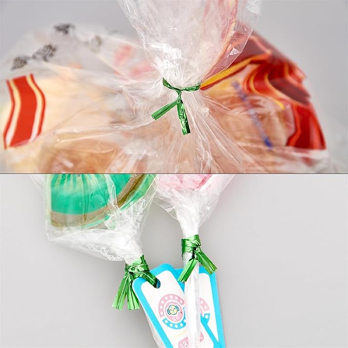 800 PCS 5" Gold Metallic Twist Ties for Bakery Ties,Candy Bags,Coffee Bags, Goodie Bags Ties
