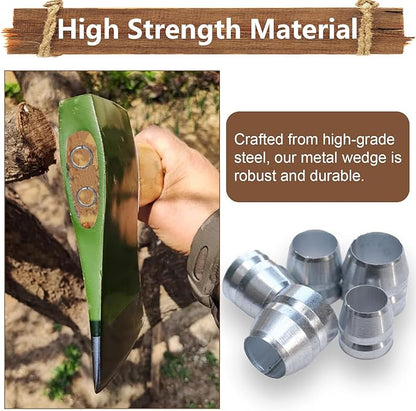 21 PCS Round Axe Handle Wedge Safety Handle Metal Wedge Hammer Handle Wedges for Axe Hammer Sledge (0.55/0.63/0.71 Inch)