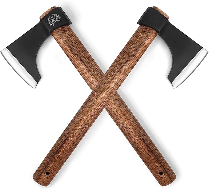 Professional Throwing Axes, 16.1" Throwing Tomahawk Axe with 1065 High Carbon Steel & Wooden Handle, Perfect for Axe Throwing Game for Backyard, Competition and Recreation