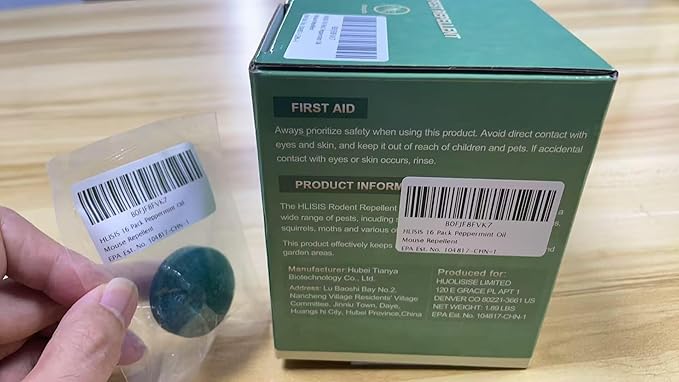 32PCS Mouse Rodent Repellent, Natural Mouse Repellent Peppermint Oil for Mice, Rats, Squirrels, Spiders and Pests, Keeps Pests Away Effectively from Garden & Home, Indoor & Outdoor Use (Peppermint)