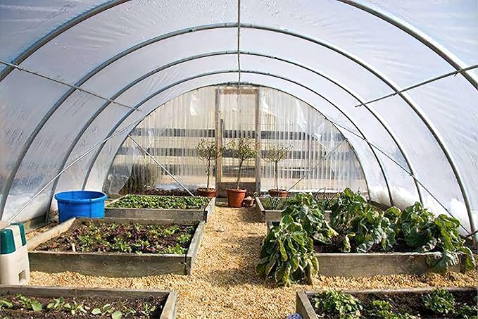 Greenhouse Plastic Sheeting 12x100 ft, 6 mil Thickness Replacement Cover, UV Resistant