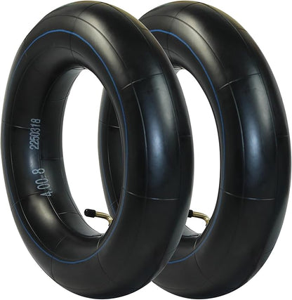 Libereco 2 Pack 4.8/4.0-8 TR87 Bent Valve Inner Tube ¨C Compatible with Lawn Mowers, Carts, Trailers, Wheelbarrows ¨C Heavy Duty Rubber Tube