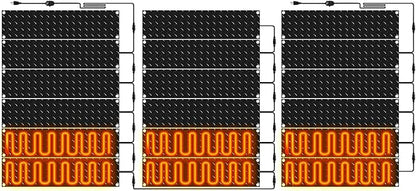 Riakrum 18 Pcs Heated Snow Melting Mats Outdoor, 10 x 30 in Winter Anti-Slip Heated Rubber Mat for Walkways Decks and Sidewalks, Snow and Ice Melting Pads Connection with 9.84 ft Power Cord