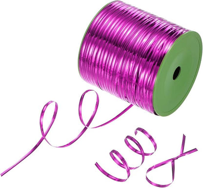 Metal Twist Ties, 350 Yards Metallic Twists Tie Bread Twisty-Ties for Party Decoration/Garden Plant/Gift Wrapping Bag/Cake/Pops Candy/Bakery Bags [Rose Red]