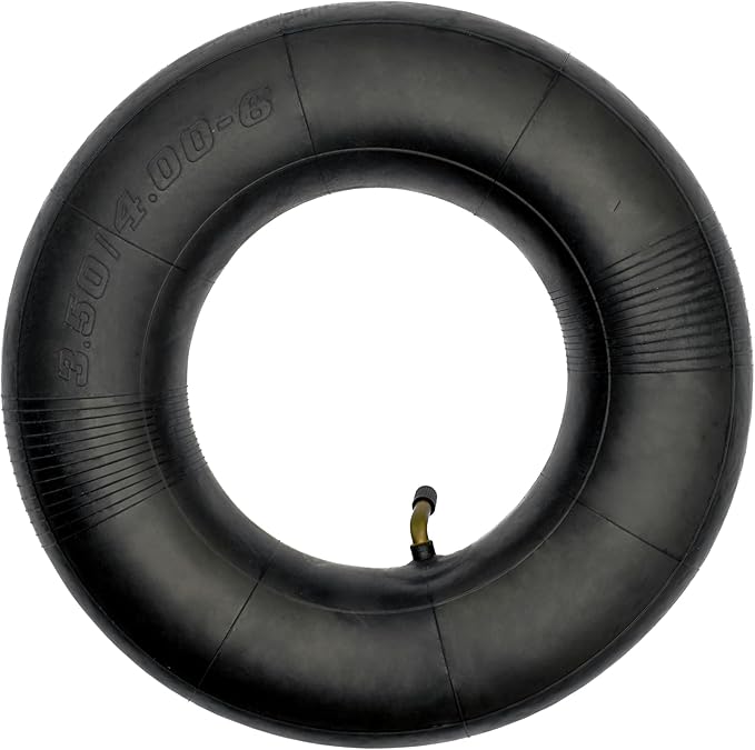 3.50/4.00-6 Inner Tube with TR87 Bent Valve Stem (1 Pack), for Hand Trucks, Utility Cart, Lawn Mowers, Wheelbarrows, Dollys, Scooters, Replacement 13x4.00-6,4.00-6 Tire.
