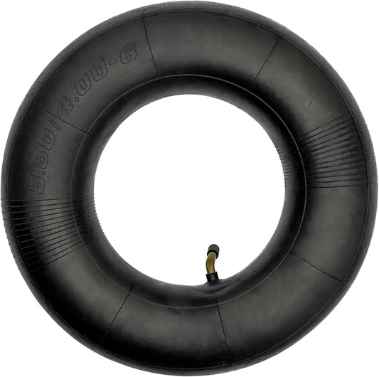 3.50/4.00-6 Inner Tube with TR87 Bent Valve Stem (1 Pack), for Hand Trucks, Utility Cart, Lawn Mowers, Wheelbarrows, Dollys, Scooters, Replacement 13x4.00-6,4.00-6 Tire.