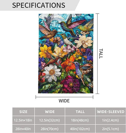 Hummingbird Garden Flag Small Flag Vertical Double Sided Outdoor Yard Flags 12.5x18 Inch for Decorative House Lawn