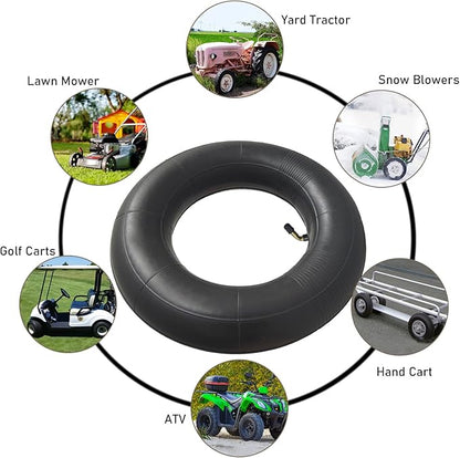 2-Pack 4.10/3.50-5 Inner Tube 11x4.00-5 4.10-5 3.50-5 Tube Bent Valve Stem for Wheelbarrows, Mowers, Hand Trucks and More