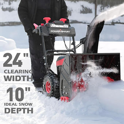 PowerSmart 24in. 80V Self-Propelled 2-Stage Cordless Snow Blower, Bare Tool (HB2805)