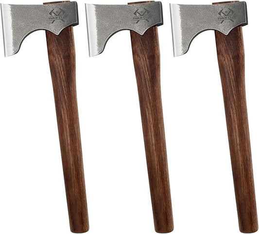 Competition Throwing Axe, 3 Pack 16.5" Throwing Axes with 1065 High Carbon Steel & Hickory Wood Handle, Perfect for Axe Throwiing Game, Competition and Recreation, Gift for Men