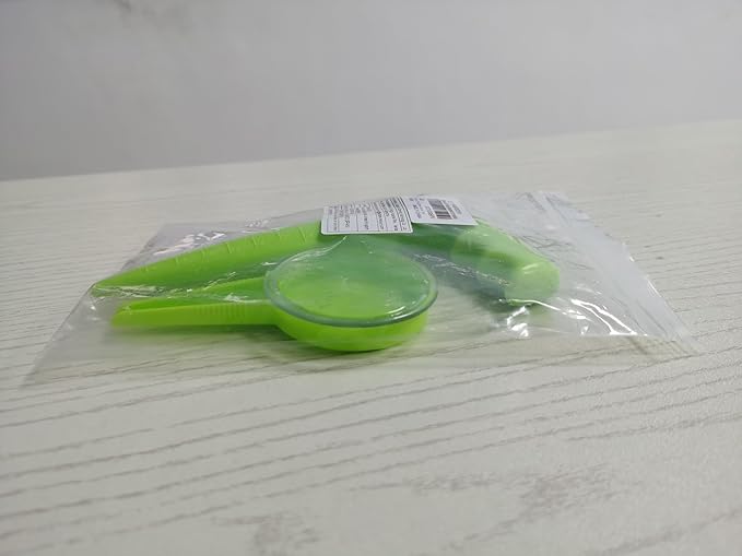 Seed Planter Tool, 6.9" Dibber Garden Tool, Plastic Dibbler Tools for Planting, Seed Dispenser, Bulb Digger Garden Planter for Sowing Seeds, Bulbs, Digging (with Plant Labels)