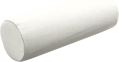 Cushion Source 20" x 6" Sunbrella Bolster Pillow, Indoor/Outdoor Decorative Support Pillow, Fade and Water Resistant, Sunbrella Canvas White