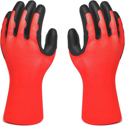 2 Pairs Medium Garden Gloves For Men Women Thorn Proof With TPE Safty Material Coated, Heavy Duty Gardening Gloves For Yard,Outdoor Work Glove With Grip For Weeding, Digging, Raking And Pruning