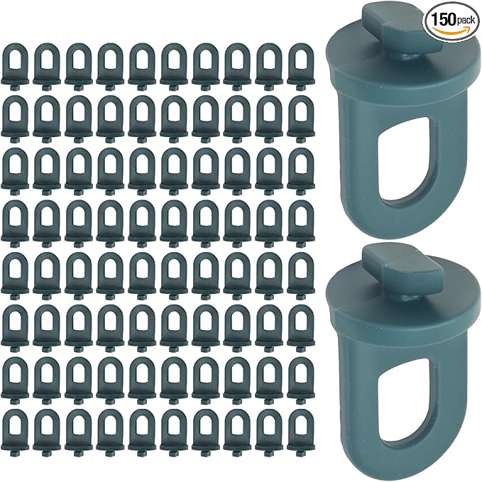 150Pcs Greenhouse Hooks Hanger Kit - Twist Clips for Aluminium Greenhouse Insulation