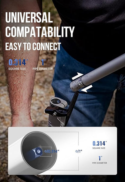 Wild Badger Power Edger Lawn Tool 9" 2T Cutting Blade Lawn Edger Attachment up to 2.2" Depth