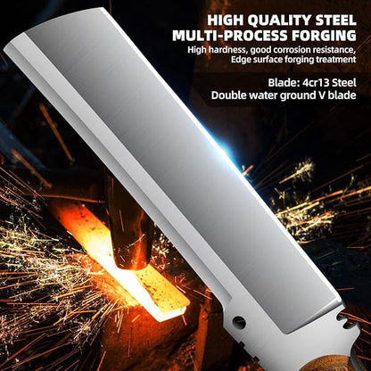 Machete with Sheath for Cutting Trees Heavy Duty, for Yard Work and for Bushcrafting Knife Sickle for Clearing Brush Garden Tools Construction Blade