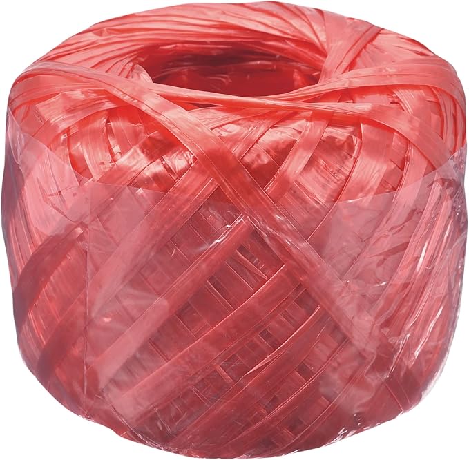 MECCANIXITY Polyester Nylon Plastic Rope Twine Household Bundled for Packing Gardening Craft,150m Length,Red